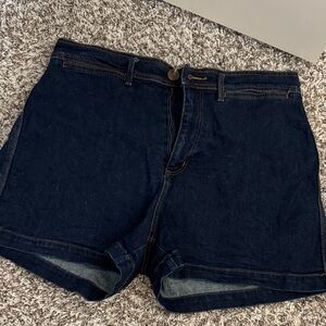 LOFT Dark Blue Denim Shorts